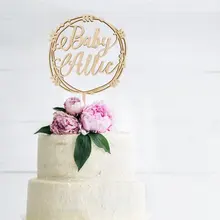 Пол раскрывает торт Топпер, изготовленный на заказ торт для детского праздника Топпер. Персонализированный детский торт Топпер, торт для детского праздника Топпер, имя младенца