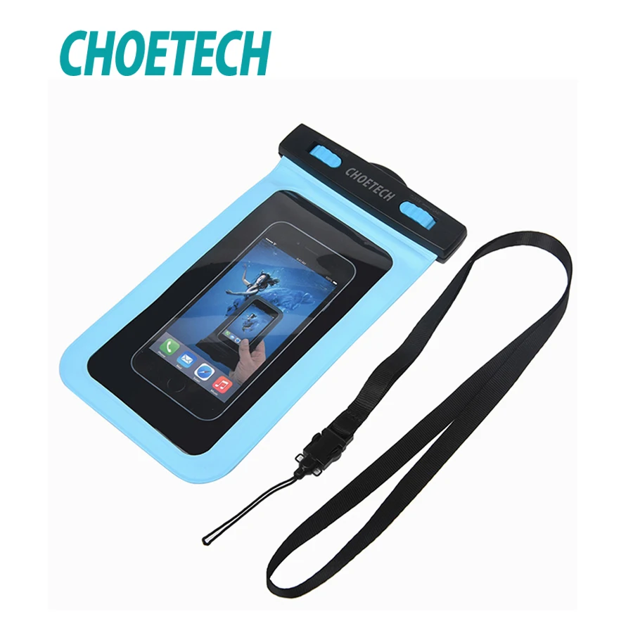 

CHOETECH 30M Waterproof Pouch Universal Mobile Phone Bag Swimming Case Easy Take Photo Underwater For iPhone 6 6S For Samsung S8