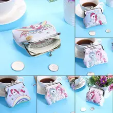 Кошельки для монет из кожи с мультяшными животными, женские маленькие кошельки с застежкой, милые ретро мини сумка для мелочи для мальчиков и девочек с милым единорогом Кошельки для монет из кожи с мультяшными животными, женские маленькие кошельки с застежкой, милые ретро мини сумка для мелочи для мальчиков и девочек с милым единорогом