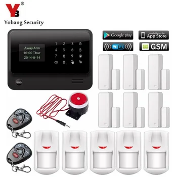

YobangSecurity Android IOS APP WiFi GSM Home Security Alarm System Door Magnetic Sensor Wireless Motion Detector Wired Siren