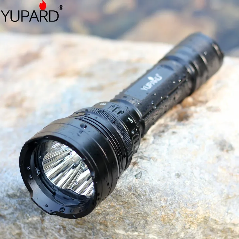 

YUPARD Underwater Diving Waterproof flashlight torch 3* XM-L2 3*L2 Flashlight+2*26650 4000mAh rechargeable Battery+Charger