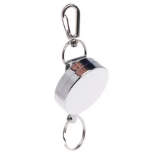 Fly Fishing Zinger Retractor Retractable Reel Badge Holder Steel Cord Recoil Stopper Extractor Kayak Tools Holders