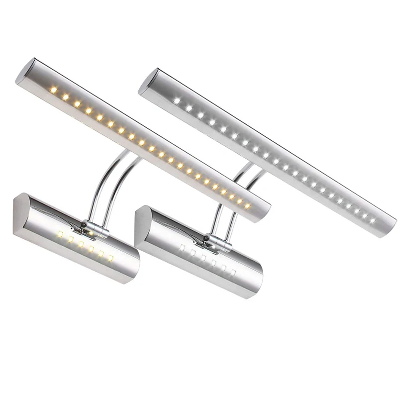 Günstig DONWEI 7 W 9 W LED Make Up Spiegel Licht Edelstahl Wand Lampe Moderne Home Decor Ligths Mit Schalter für Bad schlafzimmer AC 110 V 220 v
