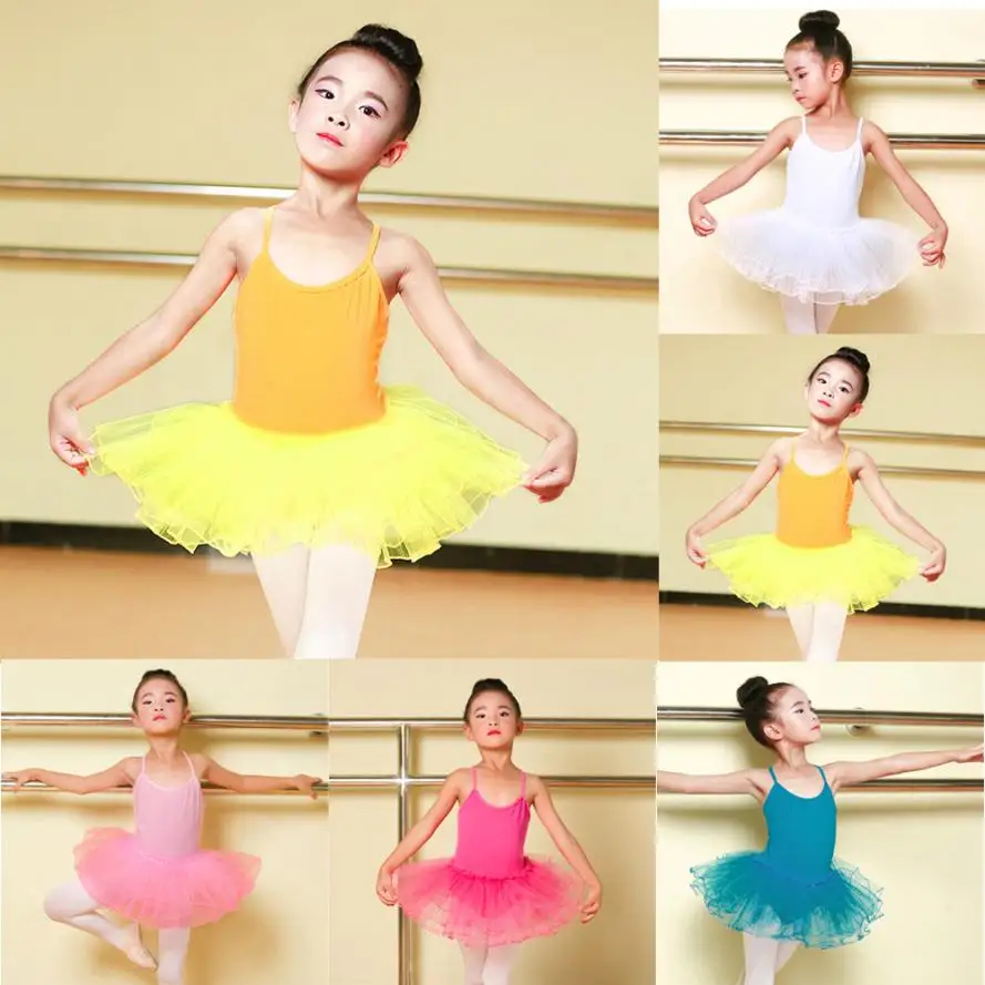 

dress girl Toddler Girls Ballet Dress Tutu Leotard Dance Gymnastics Strap Clothes Outfits f27
