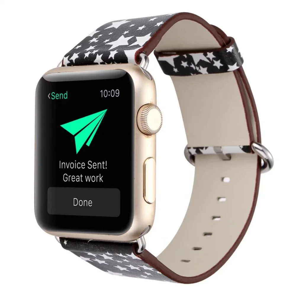 Кожаный ремешок для часов Apple Watch 44 мм 42 40 38 сменные ремешки iWatch Series 1 2 3 4 5|Ремешки
