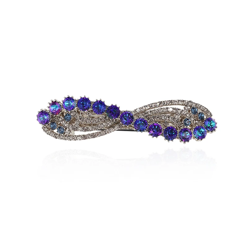 

CHIMERA Women Rhinestone Hair Barrette Clips Fashion Jewelry Shiny Crystal Flower Metal Alloy Wedding Hairpin Luxury Accessories