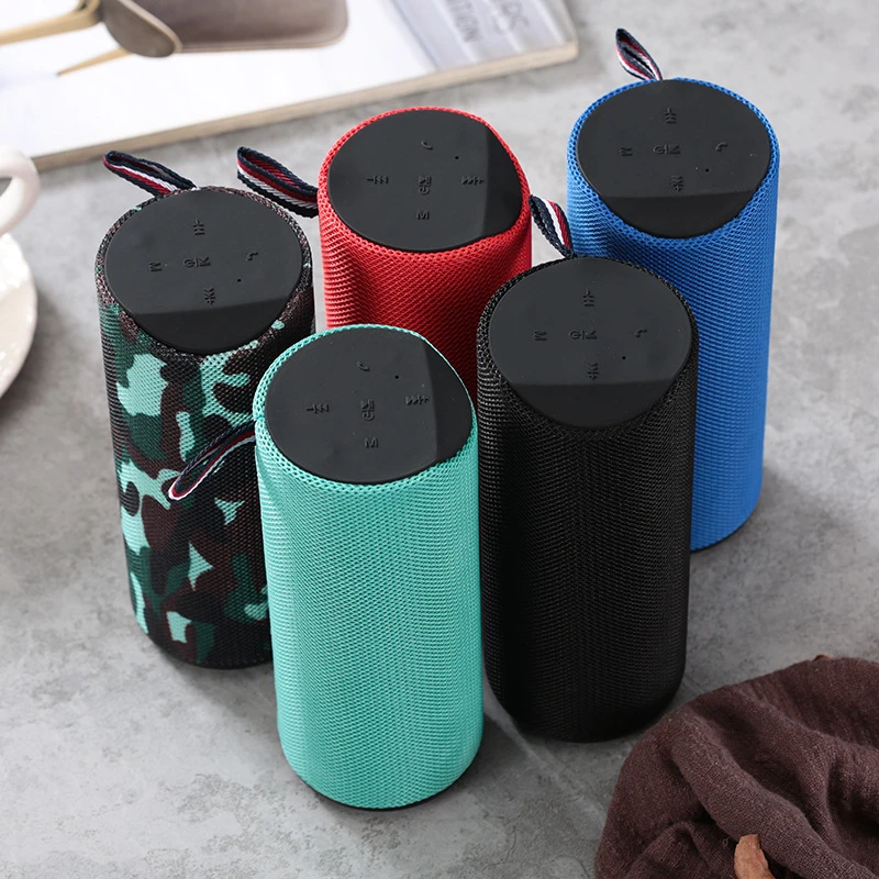 

Waterproof Bluetooth Speaker Sports Portable Subwoofer Bass cloth cover fabric Wireless Column Box speakers with FM lordzmix new