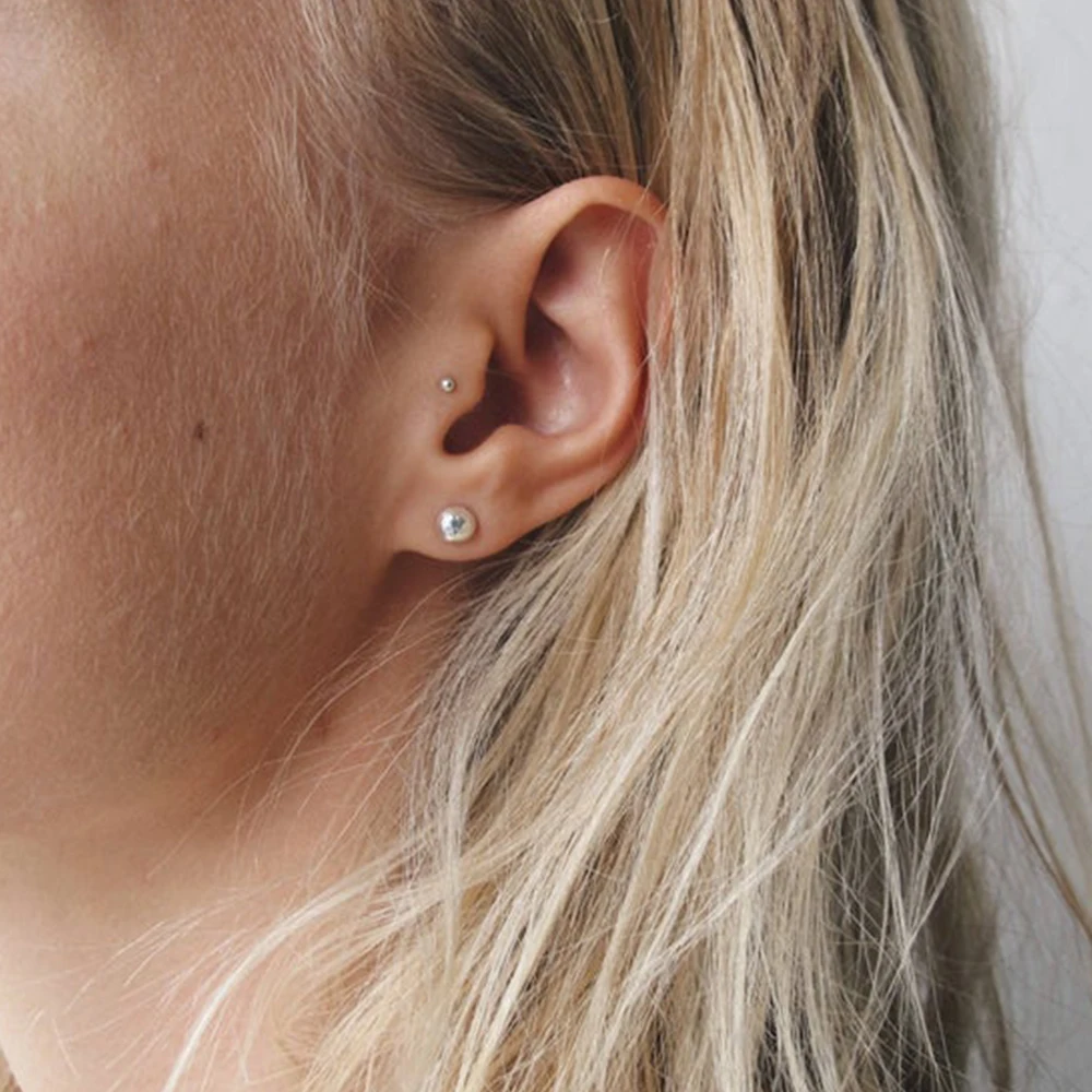 e-Manco korean style stainless steel earrings for women Luxury rose gold color stud earrings set small earings fashion jewelry