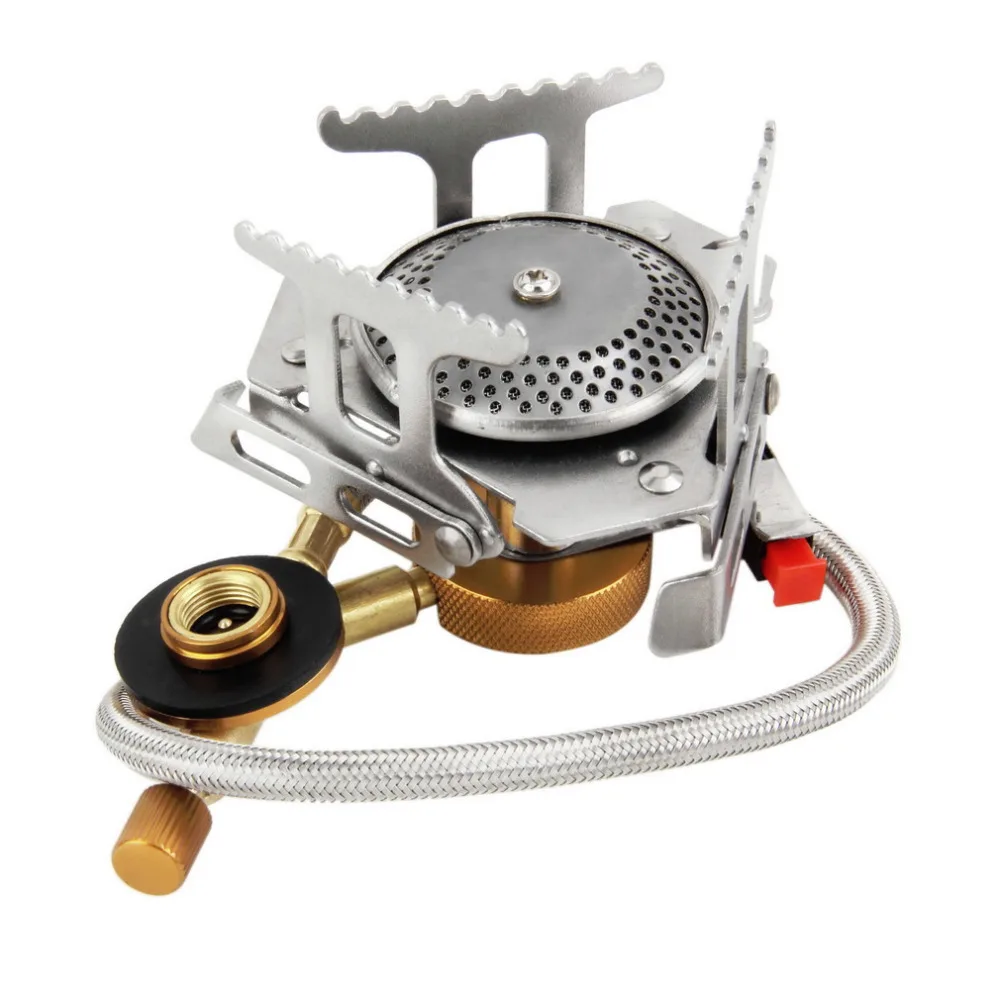 

1pc Cookout Portable Gas Stove Furnace Split Cookware Outdoor Camping Stove with Carrying Bag new