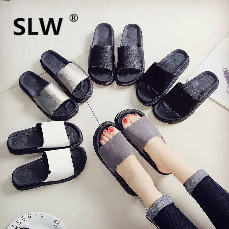 

Concise allmatch soft Beach Med Slides beach flip flops Rome Square heel slipper women summer gladiator sandals woman