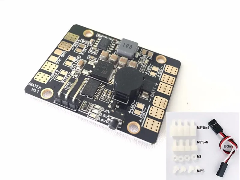 PDB BEC-5V/3A светодиодный контроль освещения трекер низкого напряжения светодиодный индикатор питания 5 в 1 концентратор двойной BEC V3 F18048