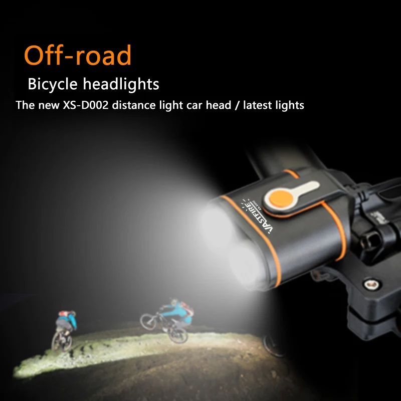 

1000 LM 2 LED Rechargeable 16000 mAh Battery 4 Mode Headlamp Bike Lamp Headlight Cycle Waterproof Bicycle light Head Torch