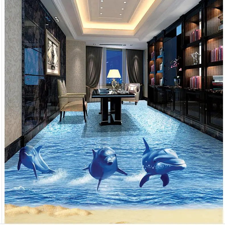 

3D wall murals wallpaper floor PVC waterproof floors Photo wallpaper mural floor Home Decoration