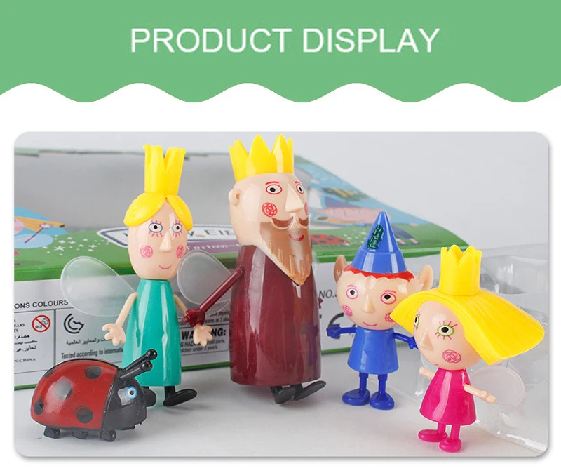 New arrived Little Kingdom Ben Holly Action Figure 2-9cm PVC Figurines Ben and Holly Little Kingdom Mini Figures Toys Kids Gift (4)