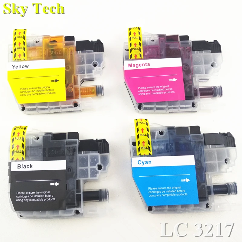 

4X Compatible Ink Cartridge For LC3217 LC 3217 , For Brother MFC-J5330DW J5335DW J5730DW J5930DW J6530DW J6930DW J6935DW