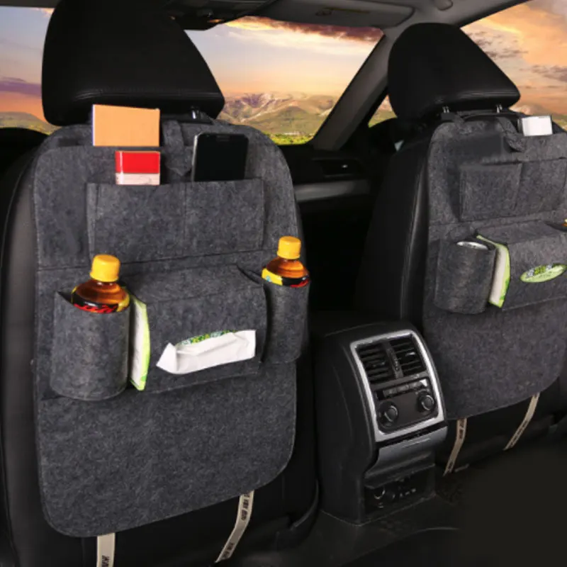 

1PC Multifunction Car Organizer Seat Back Child Anti Kick Mat Protect Dust-Proof Mud Dirt Waterproof Storage Bag Auto Seat Cover