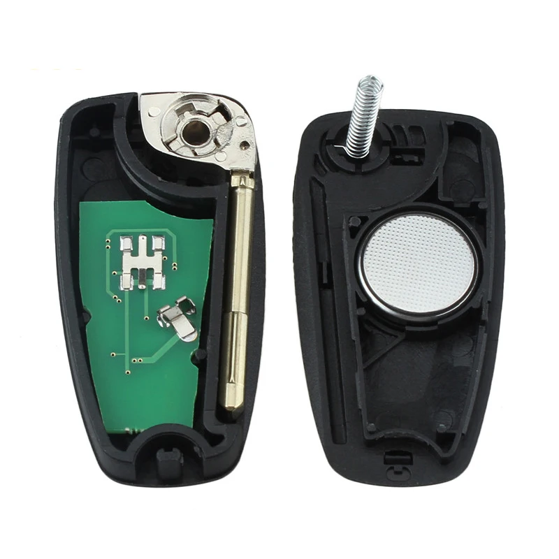 BHKEY 433 МГц 3 кнопки дистанционного ключа автомобиля для Ford 4D60/4D63 чип для Ford Focus Mondeo1999-2007 FO21 лезвие ключи автомобиля