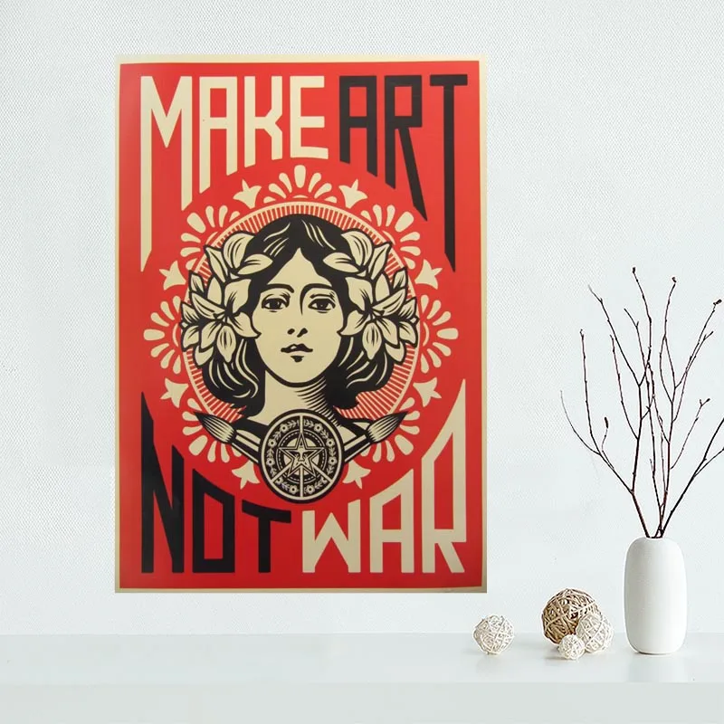 Shepard Fairey Холст плакат холст для картины на индивидуальный заказ плакат печать ткань стены Искусство Плакат