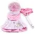 Dog Dresses Pink Princess Dress For Dogs 6071054 Pet Clothing Supplies ( Dress + Hat + Panties + Leash = 1set 7