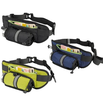 

Functional Women Men Sports Outdoor Waist Fanny Pack with Water Bottle Holder