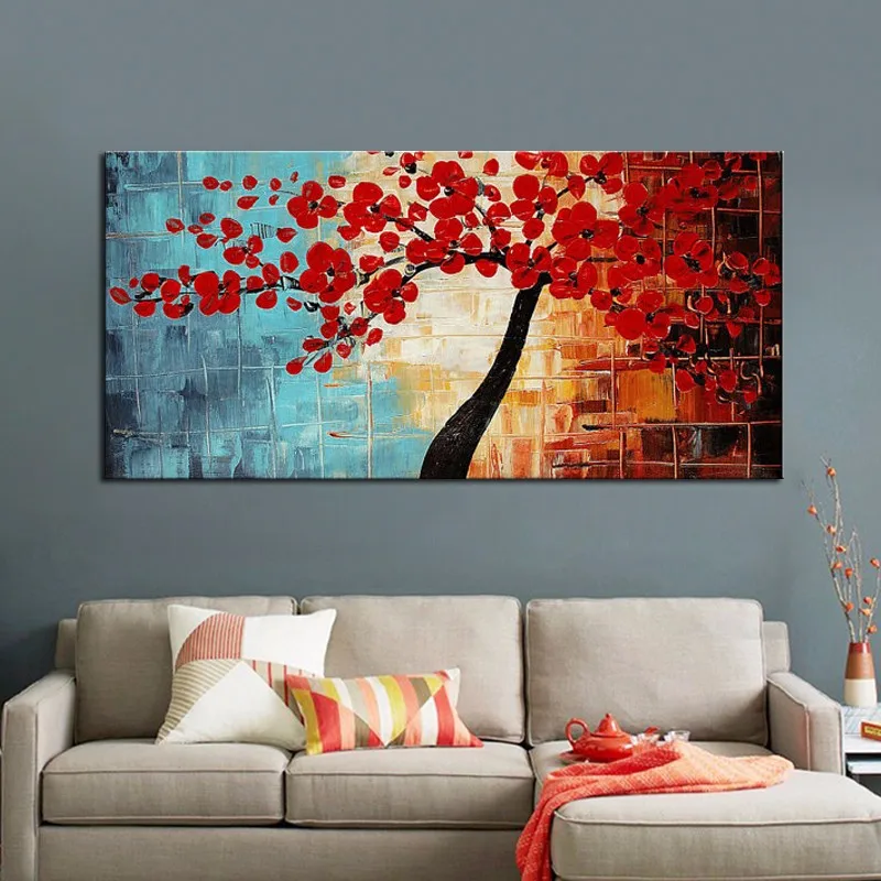 cherry tree oil painting (22)-1