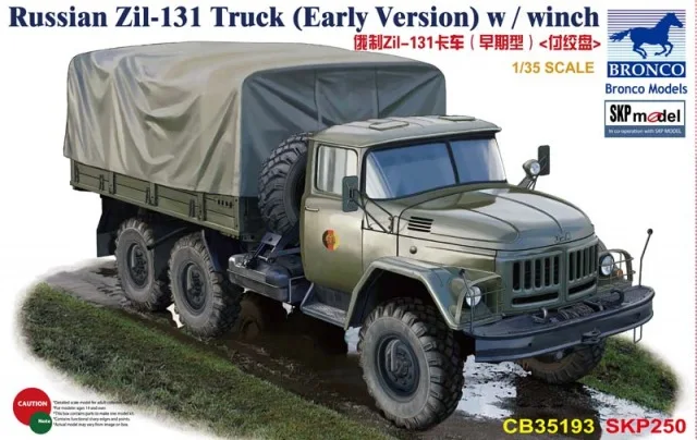 Bronco CB35193 1/35 русский Zil-131 грузовик(ранняя версия) w/лебедка