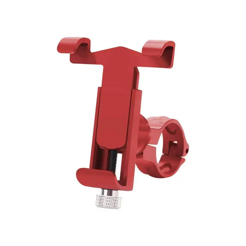 Алюминиевый держатель держателя телефона велосипед удлинитель руля держатель мотоцикла подставка для руля сплав держатель телефона велосипеда - Цвет: Red