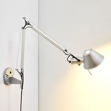 Простые современные Складные Настенные светильники, Длинные регулируемые алюминиевые бра, телескопические Настенные светильники для спальни