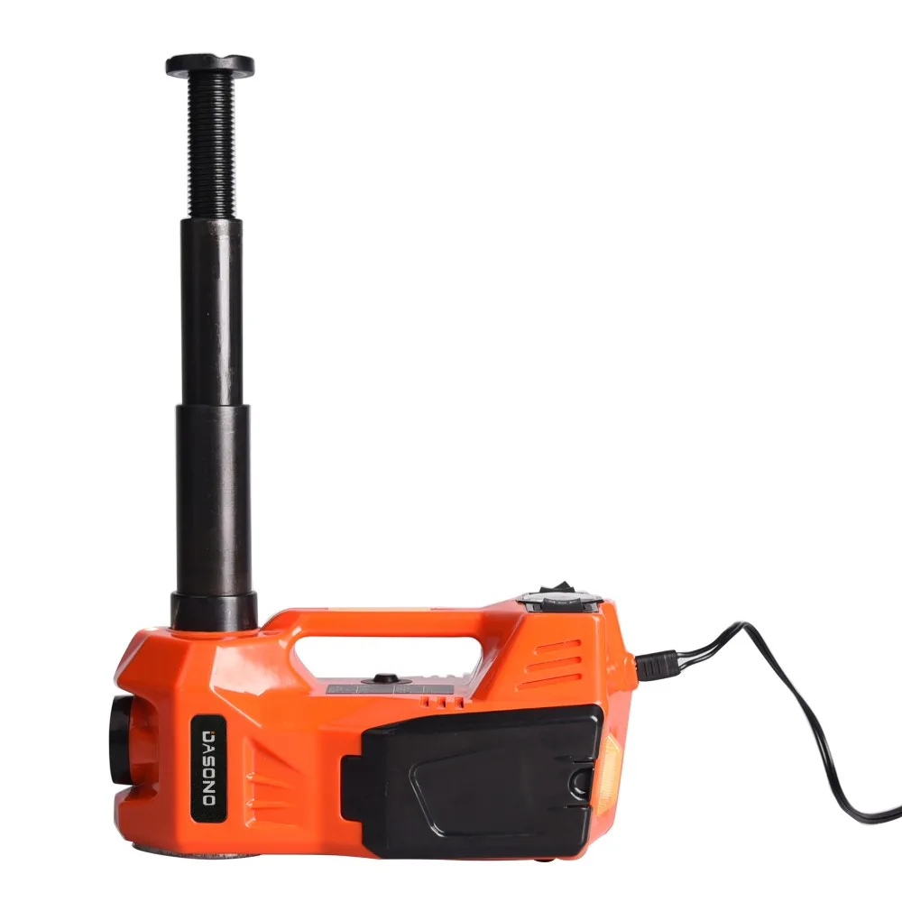 KUNFINE 12V 5Ton Car Electric Tire Lifting Car Jacks Hydraulic Air Infatable Car Floor Jack With Ti