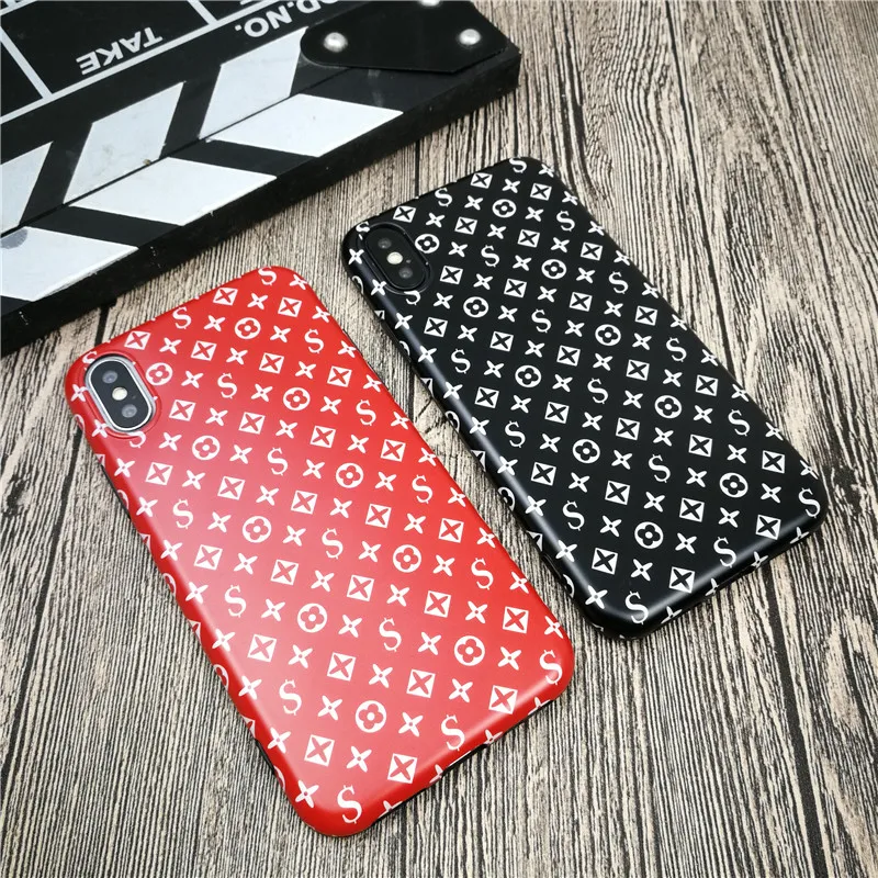 

Luxury brand soft phone cover case for iphone X XS MAX XR 8 7 6 6S plus silicon fashion cases flower Couple coque fundas capa