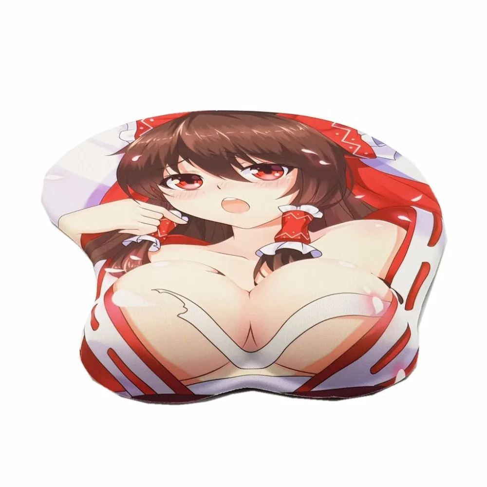 "Touhou Project" Хакурей рейму аниме 3D Oppai коврик для мыши подставка для запястья