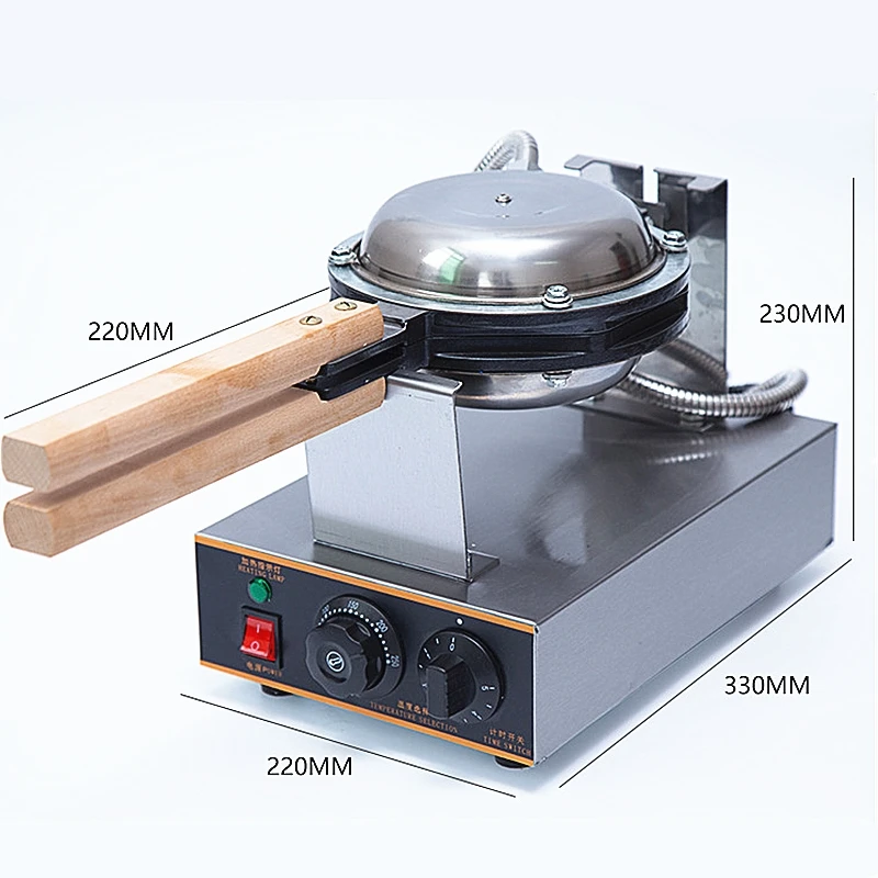 Оптом и в розницу коммерческий антипригарный 220 В Электрический цифровой егжеттес слоеное вафельница HongKong яйцо вафельница