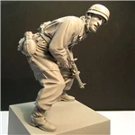 Comandante sem Pintura e Desmontado Escala Resina Figura Kit Ww2 16127d 1 - 16 20 Brinquedos e hobbies
