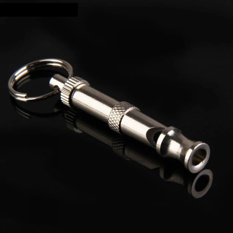 Puppy Pet Dog Whistle Two-tone Ultrasonic Flute Stop Barking Ultrasonic Sound Repeller Cat Training Keychain - Image 3