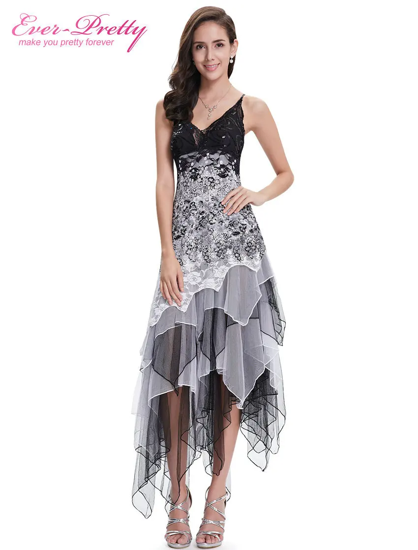 Wedding Black And White Cocktail Dress online buy wholesale black white cocktail dress from china party dresses ever pretty ep6212b sexy and lace long wedding plus size dress