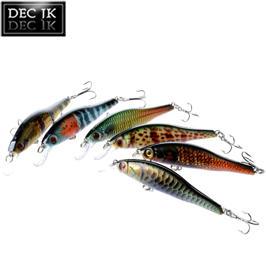 1PS Minnow Laser Hard Fishing Bait Swimbait Tackle Peche Sea Lure Jerkbait Wobblers Crankbaits 3D Eyes Artificial Lures For Fish (12)