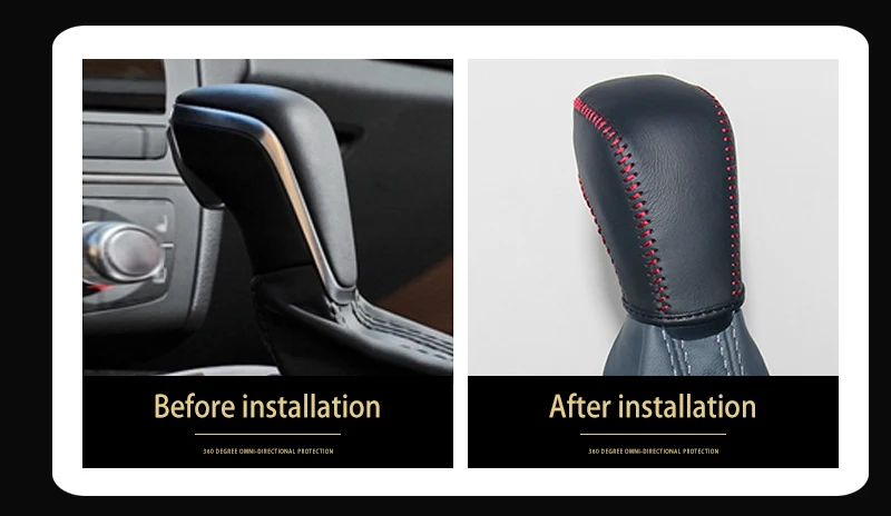 gear shift knob cover For Audi A6L AT 2016 Year_03