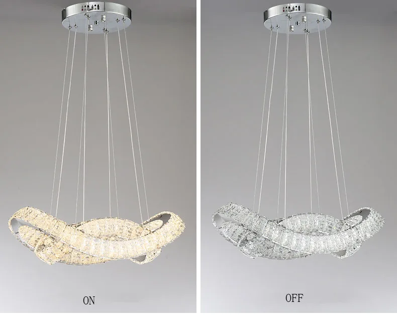 Современный светодиодный светильник-Хрустальная люстра для гостиной, хрустальные люстры, подвесные потолочные светильники