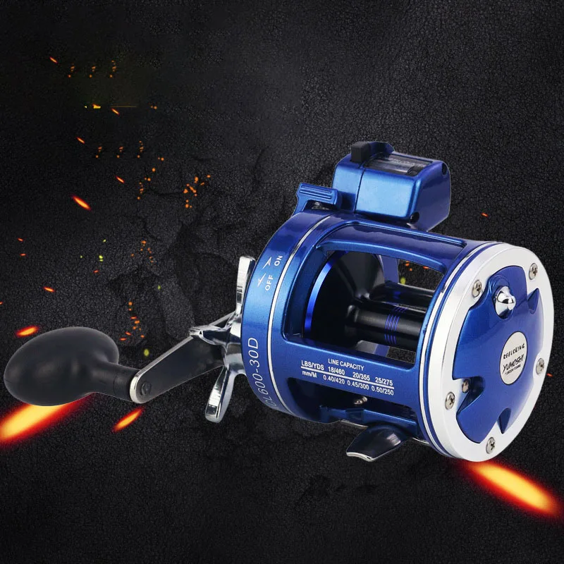 

YUMOSHI ACL600 30D/50D 12BB L/R Hand Bait Casting Fishing Reel Drum Wheel with Counter 3.8/5.2:1 Gear Ratio Sea Ice Raft Lake JC