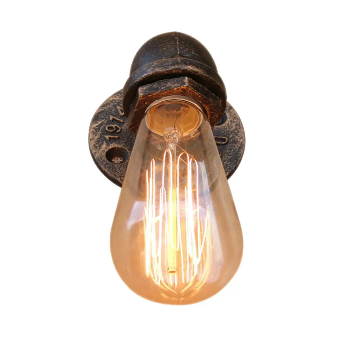 BG804 retro industrial simple 110V-240V antique iron pipe small wall lamp loft light bar retro European and American cafe decora