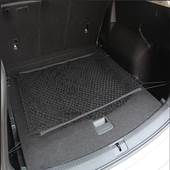

Car Trunk Nets Nylon Luggage Mesh Storage Organizer Bag 4 Hooks Car Styling For Ford mondeo kuga fiesta Focus 2 ecosport fusion