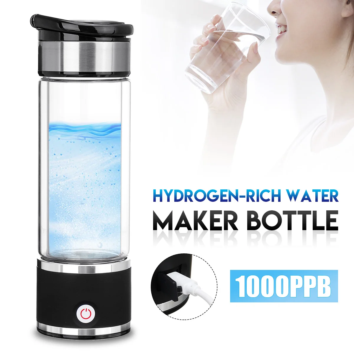 Новинка 350 мл здоровая богатая водородом бутылка для воды генератор бытовой USB Перезаряжаемый водород богатые супер антиоксиданты lonizer