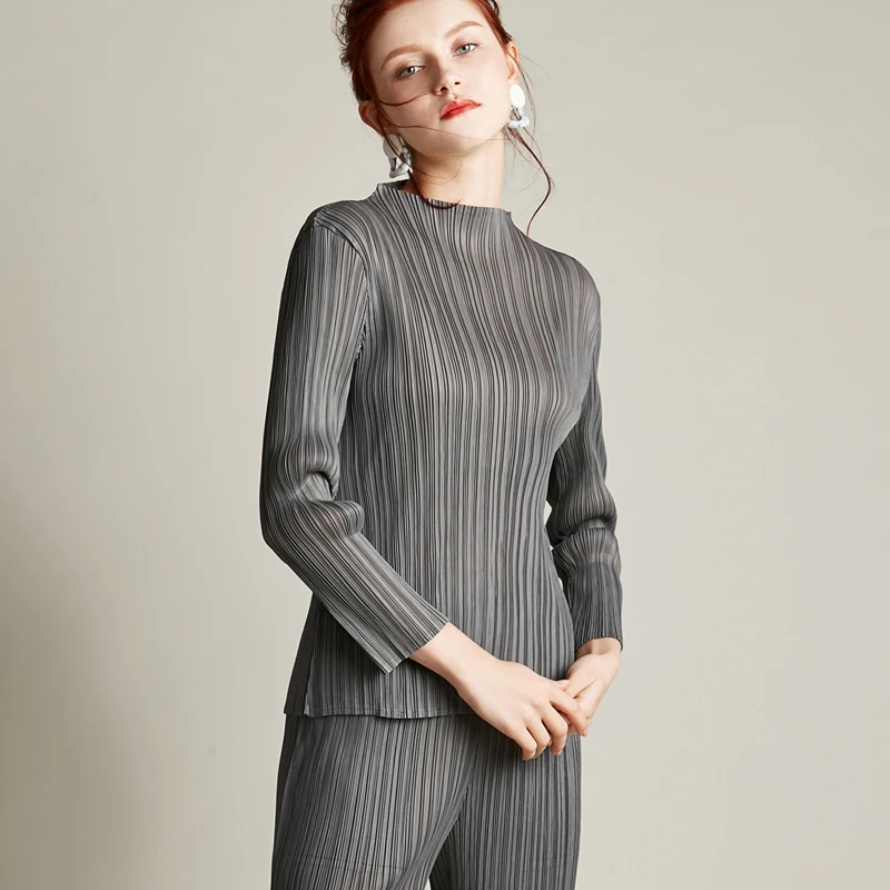 Changpleat Spring long sleeve turtleneck Basics
