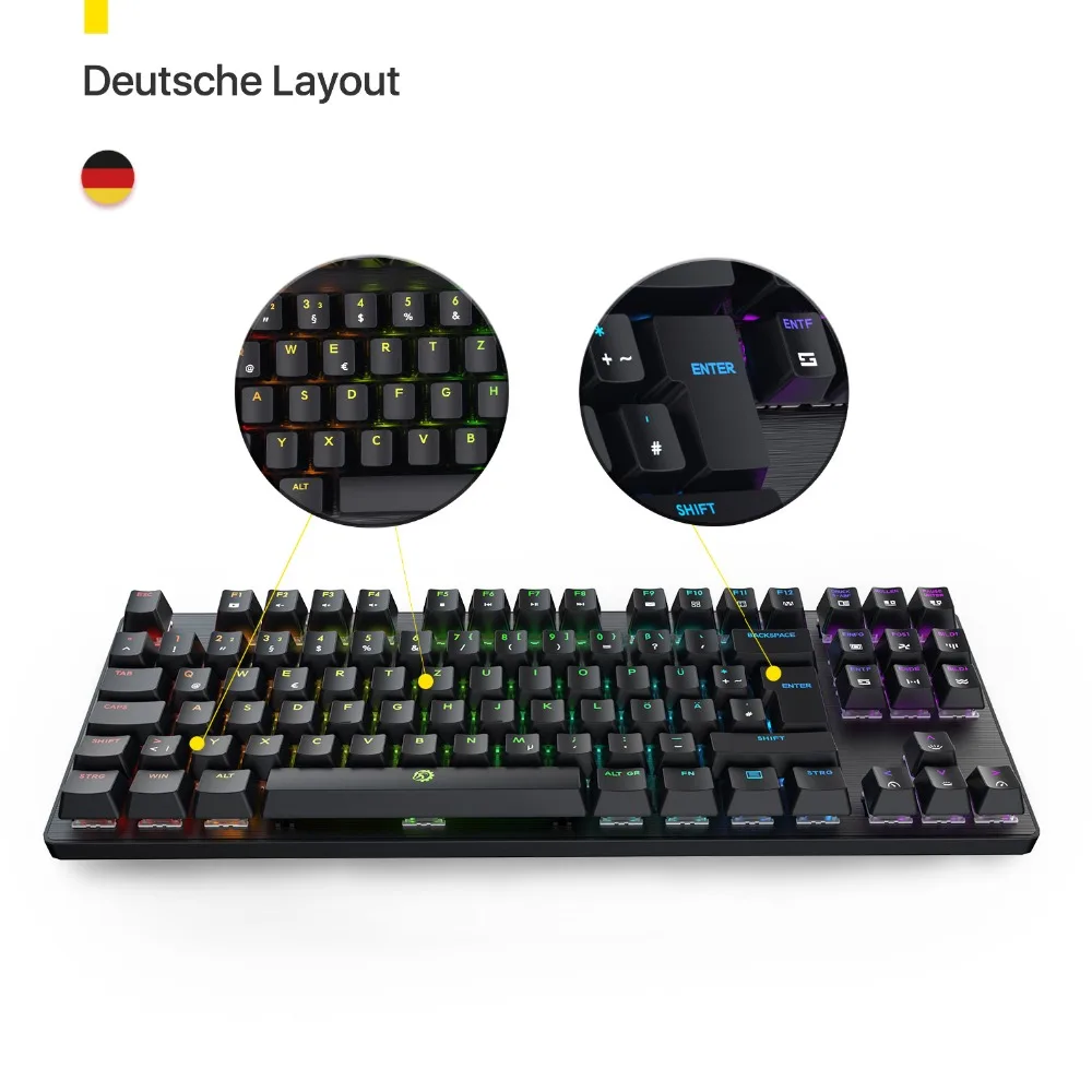 DREVO Tyrfing V2 88 ключ Пособия по немецкому языку макет RGB компактная проводной