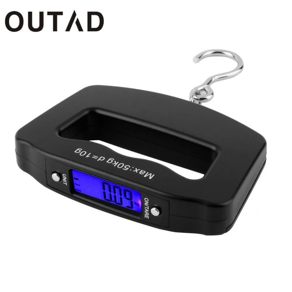 

50kg/10g LCD Digital Fishing Hanging Scale Electronic Scale Pocket Hook Mini Hand Held Weight Travel Scale