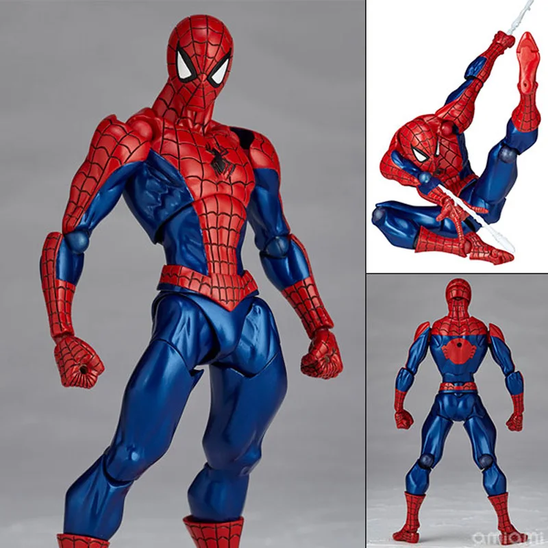 FIGMA Series NO.003 Revoltech Venom No.002 Spiderman No.001 Deadpool With Bracket PVC Action Figure Collection Model Toy 15cm (19)