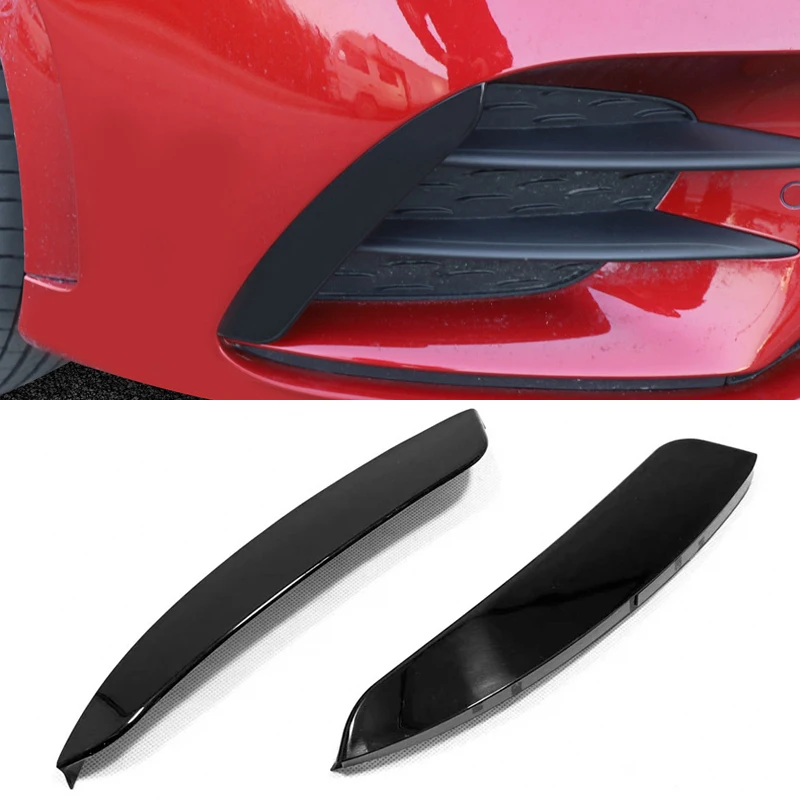 

Fit for Mercedes Benz A Class W177 V177 AMG Line 2019 2020 Car Front Side Bumper Decor Strips Cover Trim 2pcs Auto Accessories