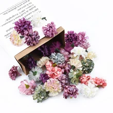 6 шт. шелковая Гвоздика голова цветок стены День матери декоративные цветы брошь невесты Искусственные цветы для вечерние украшения дома