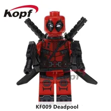 Одиночная строительных блоков Супер Герои Бесконечность война Дэдпул 2 кабель халкпул Халк Питер домино игрушка-подарок для детей KF009