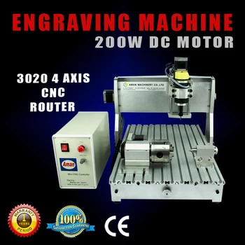 

USB Port mini 3020 cnc milling machine 4 axis wood cutting